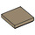 LEGO Dark Tan Tile 2 x 2 with Groove (3068 / 88409)