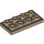 LEGO Dark Tan Tile 2 x 4 Inverted (3395)