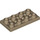 LEGO Dark Tan Tile 2 x 4 Inverted (3395)