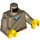 LEGO Donker zandbruin Torso met Robe met Bright Licht Blauw Wrap en Riem (973 / 76382)