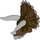 LEGO Dark Tan Triceratops Head (98169)