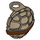 LEGO Donker Zandbruin Schildpad Shell met Riem Decoratie (13030)