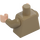 LEGO Tmavě žlutohnědá Unkar Plutt Minifigurka Trup (973 / 76382)