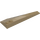 LEGO Mørkebrun Kile 10 x 3 x 1 Dobbelt Afrundet Venstre (50955)