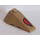 LEGO Dunkel Beige Keil 2 x 4 Verdreifachen Recht mit rot und Schwarz Eye Aufkleber (43711)
