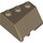 LEGO Dark Tan Wedge 3 x 3 Right (48165)