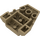LEGO Dark Tan Wedge 4 x 4 with Jagged Angles (28625 / 64867)