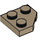 LEGO Donker Zandbruin Wig Plaat 2 x 2 Cut Hoek (26601)