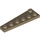 LEGO Dark Tan Wedge Plate 2 x 6 Right (78444)