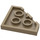 LEGO Dark Tan Wedge Plate 3 x 3 Corner (2450)