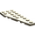 LEGO Dark Tan Wedge Plate 3 x 8 Wing Right (50304)
