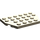 LEGO Donker Zandbruin Wig Plaat 4 x 6 zonder Hoeken (32059 / 88165)