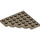 LEGO Dark Tan Wedge Plate 6 x 6 Corner (6106)
