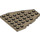 LEGO Dark Tan Wedge Plate 7 x 6 with Stud Notches (50303)