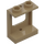 LEGO Tumma beige Ikkunan kehys 1 x 2 x 2 1 reikä pohjassa (60032)