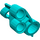 LEGO Turquoise foncé 3D Panneau 6 (32528)
