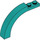 LEGO Donker turquoise Boog 1 x 6 x 3.3 met Gebogen bovenkant (6060 / 30935)