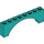 LEGO Dark Turquoise Arch 1 x 8 x 2 Raised, Thin Top without Reinforced Underside (16577 / 40296)
