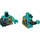 LEGO Dark Turquoise Azure Lion Minifig Torso (973 / 76382)