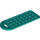 LEGO Donker turquoise Baggage Tag 3 x 8 (79996)