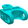 LEGO Dark Turquoise Ball Connector with Perpendicular Axleholes and Vents and Side Slots (32174)