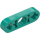 LEGO Donker turquoise Balk 3 x 0.5 Dun met As Gaten (6632 / 65123)