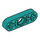 LEGO Donker Turquoise Balk 3 x 0.5 Dun met As Gaten (6632 / 65123)
