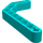 LEGO Donker Turquoise Balk 3 x 3.8 x 7 Krom 45 Dubbele (32009 / 41486)