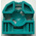 LEGO Dark Turquoise Block Connector with Ball Socket (32172)