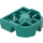 LEGO Donker Turquoise Blok Connector met Bal Socket (32172)