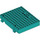 LEGO Donker turquoise Book Halve 10 x 12 x 2.6 (72045)