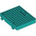 LEGO Donker Turquoise Book Halve 10 x 12 x 2.6 (72045)