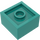 LEGO Turquoise foncé Boîte 2 x 2 (2821 / 59121)
