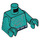 LEGO Dark Turquoise Branch Minifig Torso (973 / 76382)