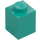 LEGO Dark Turquoise Brick 1 x 1 (3005 / 30071)