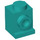 LEGO Turquoise foncé Brique 1 x 1 avec Phare et pas de fente (4070 / 30069)
