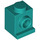 LEGO Turquoise foncé Brique 1 x 1 avec Phare et pas de fente (4070 / 30069)