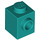 LEGO Dark Turquoise Brick 1 x 1 with Stud on One Side (87087)