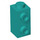 LEGO Donker Turquoise Steen 1 x 1 x 1.6 met Twee Studs aan de zijkant (32952)