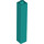 LEGO Donker turquoise Steen 1 x 1 x 5 met volle nop (2453)