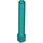 LEGO Donker turquoise Steen 1 x 1 x 6 Rond met Vierkant Basis (43888)