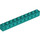 LEGO Donker turquoise Steen 1 x 10 met Gaten (2730)