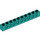 LEGO Donker turquoise Steen 1 x 10 met Gaten (2730)