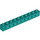 LEGO Donker Turquoise Steen 1 x 10 met Gaten (2730)