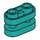 LEGO Dark Turquoise Brick 1 x 2 Rounded with open Center (77808)