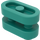 LEGO Donker Turquoise Steen 1 x 2 Afgerond met open Midden (77808)