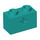LEGO Donker Turquoise Steen 1 x 2 met As Gat (&#039;+&#039; Opening en Bodembuis) (31493 / 32064)