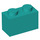 LEGO Turquoise foncé Brique 1 x 2 avec tube inférieur (3004 / 93792)