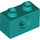 LEGO Dark Turquoise Brick 1 x 2 with Hole (3700)