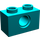 LEGO Turquoise foncé Brique 1 x 2 avec Trou (3700)
